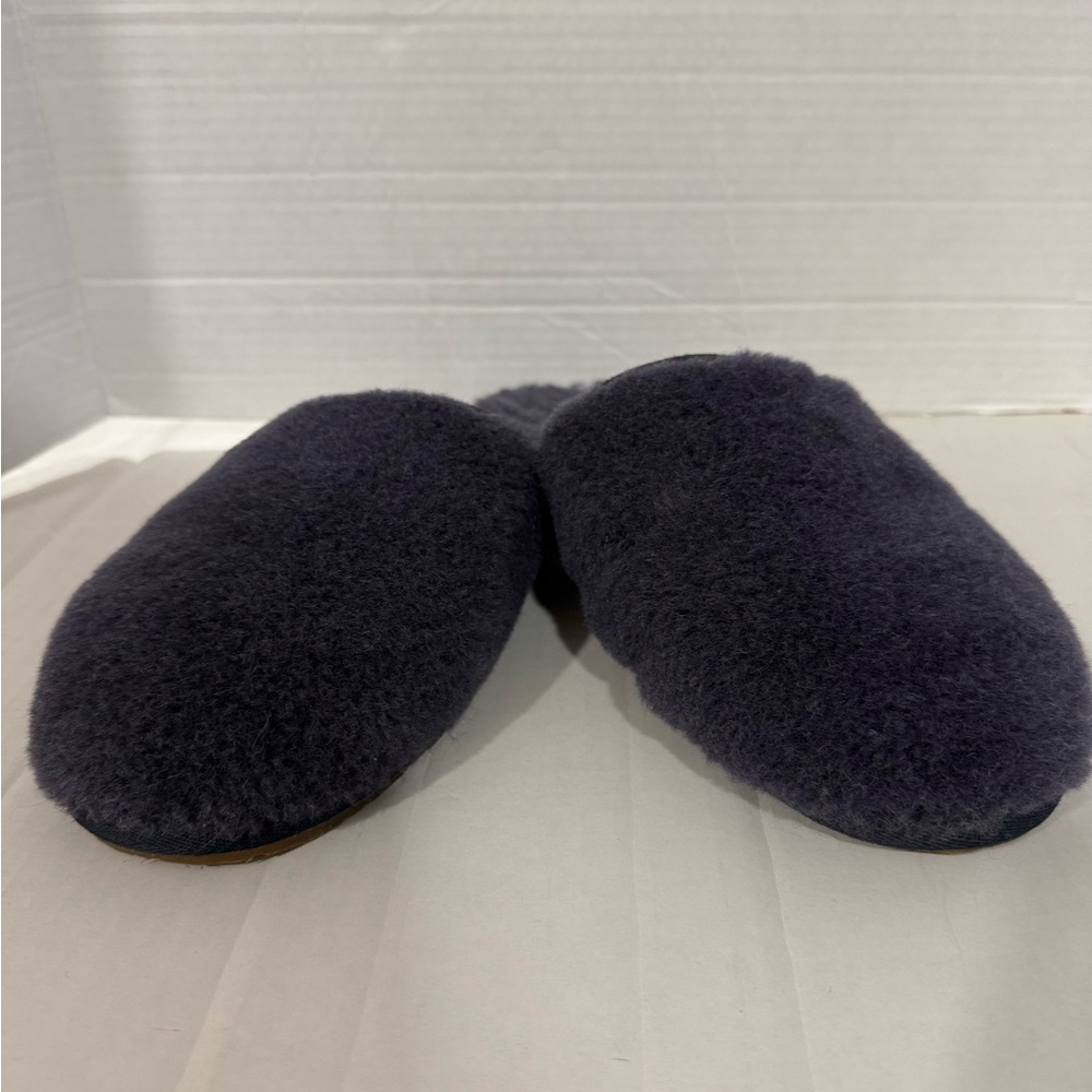 UGG FLUFFETTE True Womens Size 9 Navy Blue Slip On Slippers Shoes 1102594 - Picture 2 of 11
